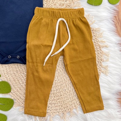 Conj. Body Gola Polo Ursinho e Calça - Marinho e Caramelo